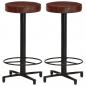 Preview: ARDEBO.de - Barhocker 2 Stk. 66 cm Echtleder