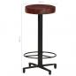 Preview: Barhocker 2 Stk. 66 cm Echtleder