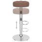 Preview: Barhocker 2 Stk. Braun Stoff