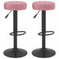 Preview: Barhocker 2 Stk. Rosa Samt