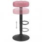 Preview: Barhocker 2 Stk. Rosa Samt