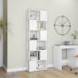 Preview: Bücherregal Raumteiler Weiß 60x24x186 cm