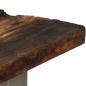 Preview: Konsolentisch Altholz und Stahl 120×35×76 cm