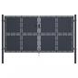 Preview: ARDEBO.de - Gartentor Stahl 300 x 175 cm Anthrazit