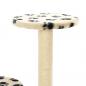 Preview: Katzen-Kratzbaum Sisal 60 cm Beige Pfoten-Aufdruck
