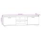 Preview: TV-Schrank Schwarz 140x40,5x35 cm Holzwerkstoff