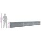 Preview: Garten-Hochbeet Verzinkter Stahl 600x80x77 cm Grau