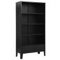 Preview: Bücherregal Industrie-Stil Schwarz 90x40x180 cm Stahl