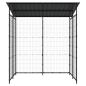 Preview: Fahrradschuppen 190x190x222 cm Stahl Schwarz
