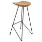 Preview: Barhocker 2 Stk. Massivholz Teak