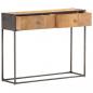 Preview: Konsolentisch 90 x 30 x 75 cm Recyceltes Massivholz