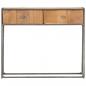 Preview: Konsolentisch 90 x 30 x 75 cm Recyceltes Massivholz