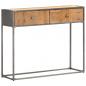 Preview: Konsolentisch 90 x 30 x 75 cm Recyceltes Massivholz