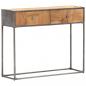 Preview: Konsolentisch 90 x 30 x 75 cm Recyceltes Massivholz
