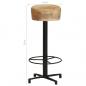 Preview: Barhocker 2 Stk. 76 cm Mango Massivholz