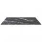 Preview: Tischplatte Schwarz 70x70 cm 6 mm Hartglas in Marmoroptik