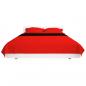 Preview: Gesteppte Wende-Tagesdecke Rot and Schwarz 220x240 cm
