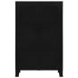 Preview: Büroschrank mit Maschengittertüren Industriell 75×40×120 cm Stahl