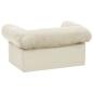 Preview: Hundesofa mit Schublade Creme 75x50x38 cm Plüsch