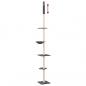 Preview: Kratzbaum Deckenhoch Dunkelgrau 263,5-289,5 cm