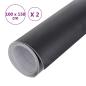 Preview: Autofolien 2 Stk. Matt-Schwarz 100x150 cm