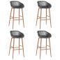 Preview: Barhocker 4 Stk. Grau