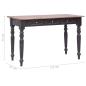 Preview: Schreibtisch mit 3 Schubladen 117×57×75 cm Massivholz Mahagoni