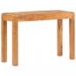 Preview: ARDEBO.de - Konsolentisch 110x40x76 cm Massivholz mit Honigfarbenem Finish