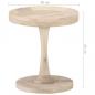 Preview: Beistelltisch Ø40x45 cm Mango Massivholz