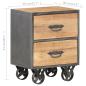 Preview: Nachttisch 40x30x51 cm Altholz Massiv
