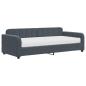 Preview: Tagesbett mit Matratze Dunkelgrau 90x200 cm Samt