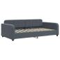 Preview: Tagesbett mit Matratze Dunkelgrau 90x200 cm Samt