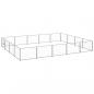 Preview: ARDEBO.de - Hundezwinger Silbern 20 m² Stahl