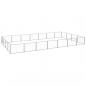 Preview: ARDEBO.de - Hundezwinger Silbern 28 m² Stahl