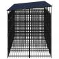 Preview: Outdoor-Hundezwinger mit Dach Stahl 9,22 m²
