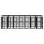 Preview: Outdoor-Hundezwinger mit Dach Stahl 12,9 m²