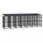 Preview: Outdoor-Hundezwinger mit Dach Stahl 12,9 m²