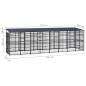 Preview: Outdoor-Hundezwinger mit Dach Stahl 14,75 m²