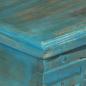 Preview: Aufbewahrungstruhe Massivholz Mango Blau 100x40x41 cm