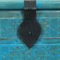 Preview: Aufbewahrungstruhe Massivholz Mango Blau 100x40x41 cm