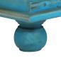 Preview: Aufbewahrungstruhe Massivholz Mango Blau 100x40x41 cm