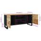 Preview: TV-Schrank 105x33x46 cm Massivholz Mango