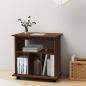 Preview: Rollschrank Braun Eichen-Optik 60x45x60 cm Holzwerkstoff