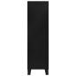 Preview: Kleiderschrank Industrial Schwarz 90x40x140 cm Stahl