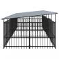 Preview: Outdoor-Hundezwinger mit Dach Stahl 11,26 m²