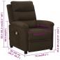 Preview: Massagesessel Dunkelbraun Stoff