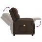 Preview: Massagesessel Dunkelbraun Stoff