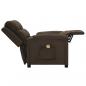 Preview: Massagesessel Dunkelbraun Stoff