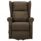 Preview: Massagesessel mit Aufstehhilfe Braun Stoff
