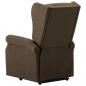 Preview: Massagesessel mit Aufstehhilfe Braun Stoff